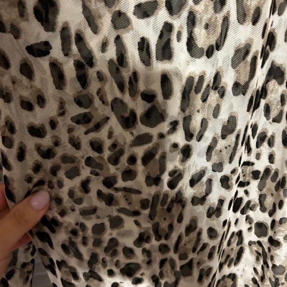 NWT Sheer Swim cover Up Pants Animal Print XL - Picture 3 of 5